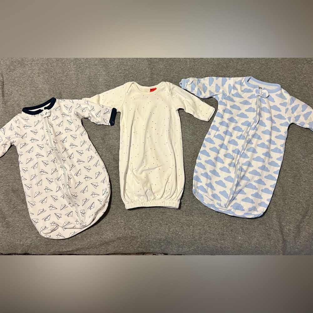 Baby long sleeve cotton sleep sacks - 3m